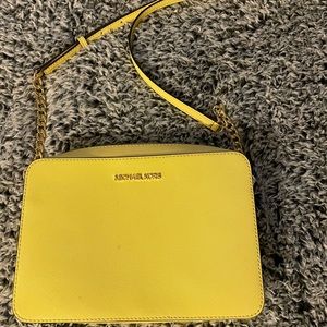 New neon yellow Michael kors bag